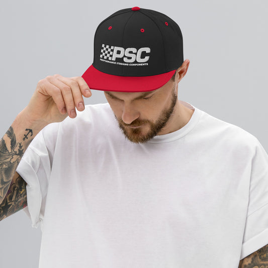 PSC Snapback White Logo Hat