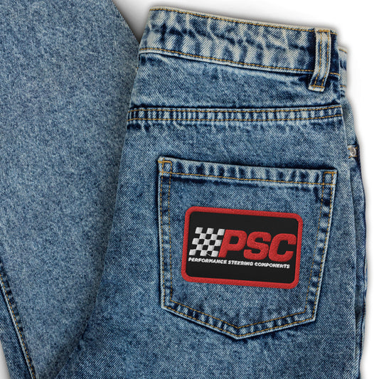 PSC White and Red Logo Embroidered patch