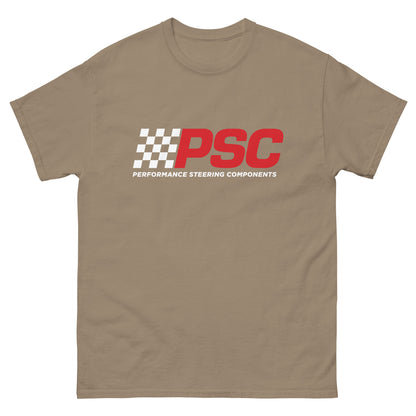 PSC No Border White & Red Logo Front T-Shirt