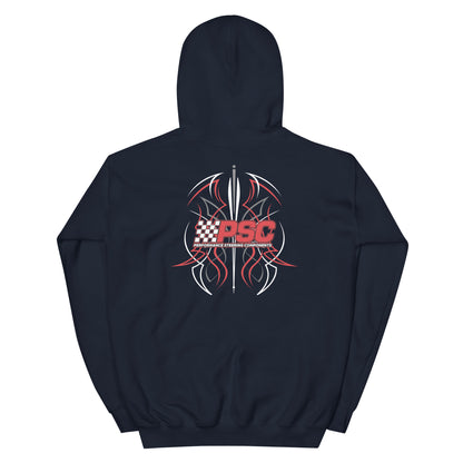 PSC Pinstripe Red Logo Hoodie